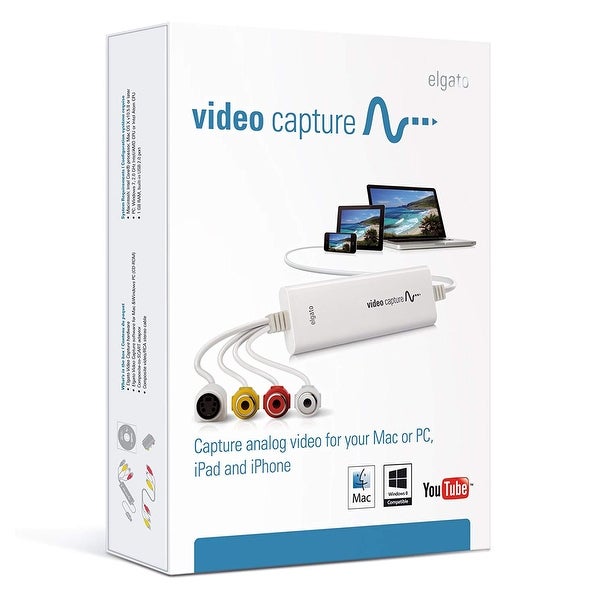 elgato video capture capture analog video for your mac or pc ipad and iphone white